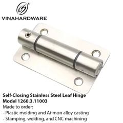 Bản lề bật tự đóng inox 304 - Mã 1260.3.11013