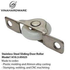 Bánh xe cửa lùa tủ inox - Mã 1410.3.05025