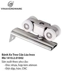 Bánh xe treo cửa lùa Inox 201 - Mã 1410.2.01002