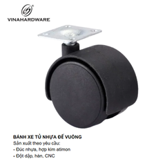 Bánh xe đế vuông không khóa - Mã 1401.4.05040