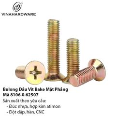 Vít Bulong Đầu Chìm Mạ Kẽm Vàng – Mã 8106.0.62507(kg)