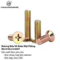 Vít Bulong Đầu Chìm Mạ Kẽm Vàng – Mã 8106.0.62507(kg)