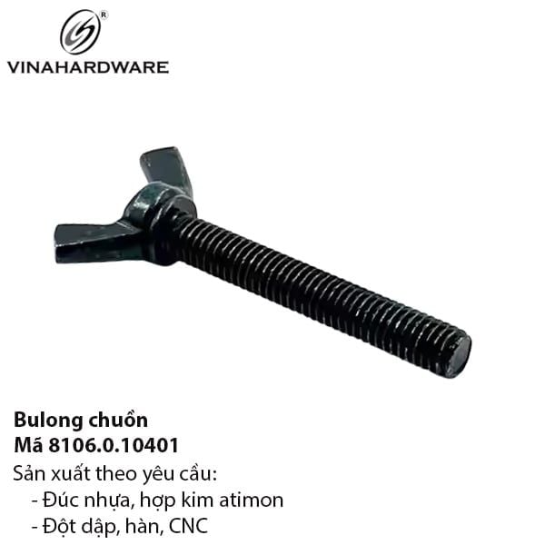 Bulong Chuồn Xi Mạ Đen – Sản Xuất Theo Yêu Cầu | Mã 8106.0.10401