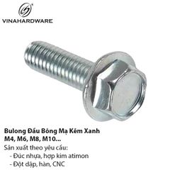 Bulong Đầu Bông Mạ Kẽm Xanh – M6 đến M12