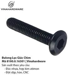 Bulong Lục Giác Đầu Bằng Mạ Đen – Mã 8100.0.16301