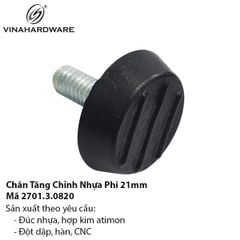 Chân Tăng Chỉnh Nhựa Mặt Tròn Ø21mm – Mã 2701.3.08201