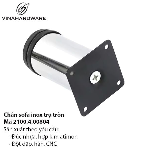 Chân Inox Trụ - Mã 2100.4.00804