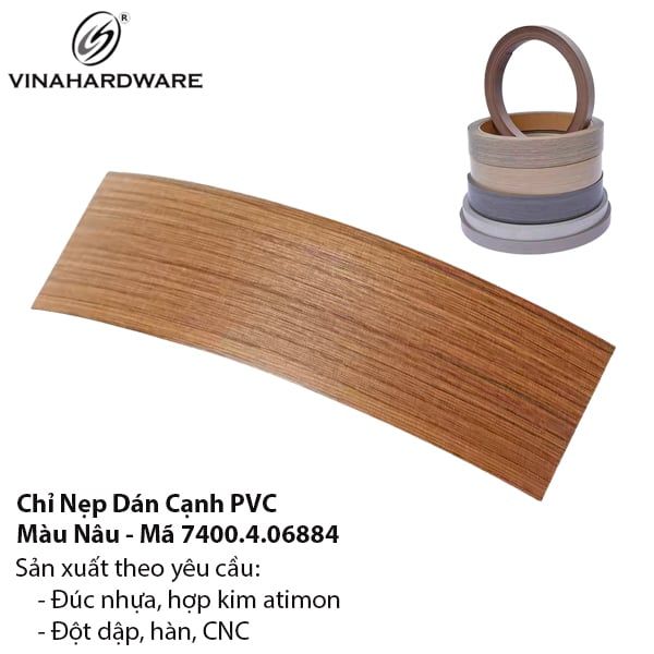 Cuộn Chỉ Dán Cạnh PVC Vân Gỗ – Mã 7400.4.06880