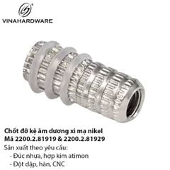 Bộ Chốt Gài Kệ Âm Dương Mạ Nikel 8x19mm – Giải Pháp Định Vị Kệ Chính Xác