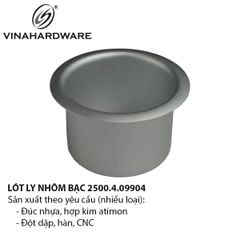 Đế giữ ly nhôm màu bạc – Mã 2500.4.09904