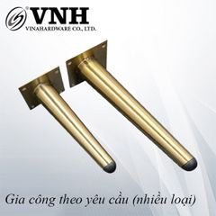 Chân côn bàn ghế màu crom vàng, loại thẳng Vinahardware