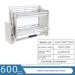 Giá nâng hạ bát đĩa Inox 304 – Vinahardware