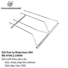 Giá treo ly rượu inox Vinahardware – Mã 4100.2.33000