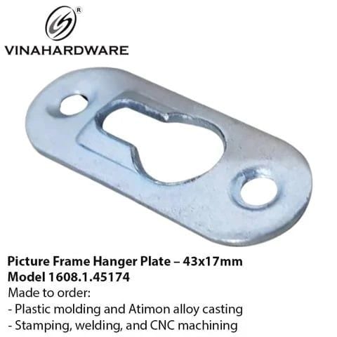 Pát Treo Khung Tranh 43x17mm Mạ Kẽm - Mã 1608.1.45174