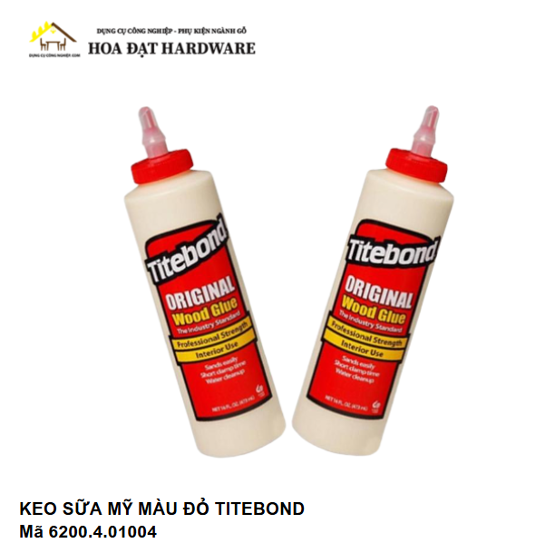 Keo Sữa Mỹ Màu Đỏ Titebond - Mã 6200.4.01004