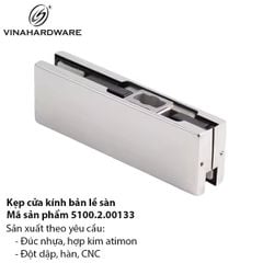 Kẹp đáy cửa kính cho bản lề sàn inox 304 – Mã 5100.2.00133