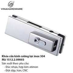 Bộ khóa cửa kính inox 304 – Mã 1512.2.09003