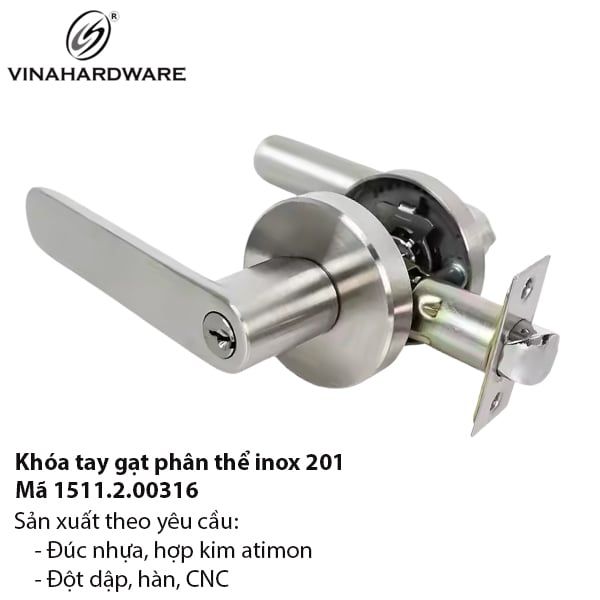 Giải Pháp Khóa Tay Gạt Inox 201 – Mã 1511.2.00316