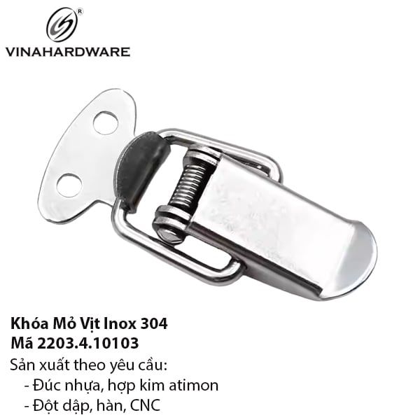 Khóa Mỏ Vịt Inox 304 – 2203.4.10103