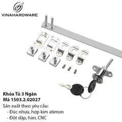 Khóa Tủ 3 Ngăn Văn Phòng – Mã 1503.2.02027
