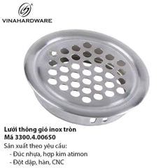 Lưới thông gió inox tròn – Mã 3300.4.00650