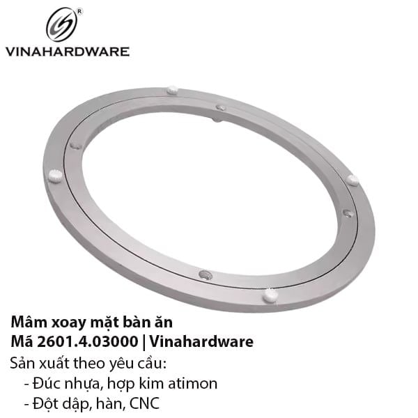 Mâm Xoay Nhôm CNC Cho Bàn Tròn – Mã 2601.4.03000