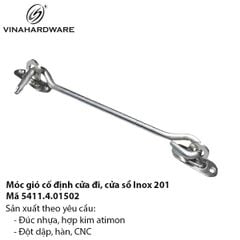 Móc Gió Cố Định Inox 201 Dài 150mm – Mã 5411.4.01502