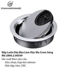 Nắp Luồn Dây Điện Mặt Bàn Mạ Crom – Mã 2800.2.00509