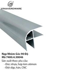 Nẹp Nhôm Nẹp Góc Vuông 90 Độ –  Mã 7400.4.30046