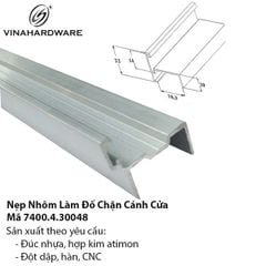 Nẹp Nhôm Đố Chặn Cánh Cửa Vách Ngăn Vệ Sinh – Mã 7400.4.30048