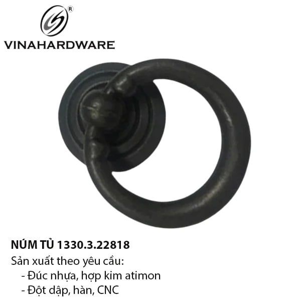 Núm Tủ Khoen Màu Đồng Đen – Mã 1330.3.22818