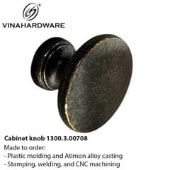 Núm Tay Nắm Tủ Tròn – Mã 1300.3.00708 – Phong Cách Đồng Cổ Điển