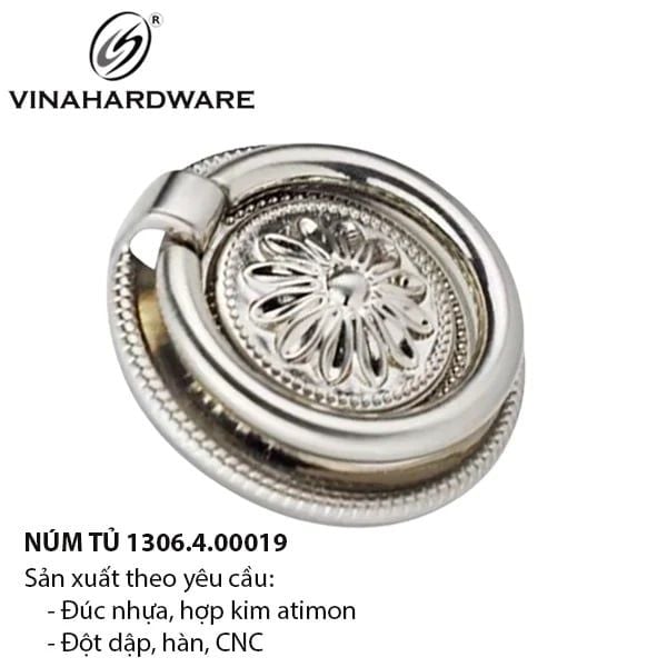 Núm Khoen Cổ Điển Mạ Nikel – Mã 1306.4.00019 – Tinh Tế & Sang Trọng