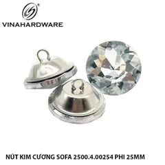 Nút kim cương sofa – Mã 2500.4.00254 | Phi 25mm | Vinahardware