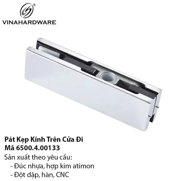 Pát Kẹp Kính Trên Inox 304 – Mã 6500.4.00133