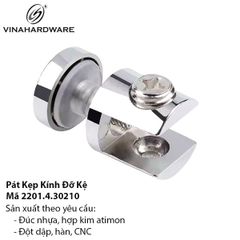 Pát Kẹp Kính 30x20mm - Mã 2201.4.30210