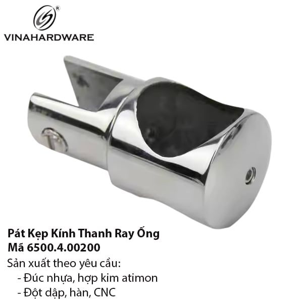 Pát Kẹp Ray Ống Tròn Ø20 Inox 304 – Mã 6500.4.00200