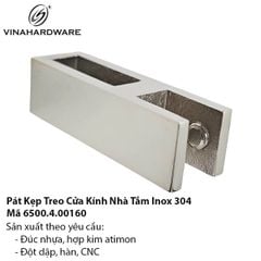 Pát Kẹp Treo Kính Nhà Tắm Inox 304 – Mã 6500.4.00160