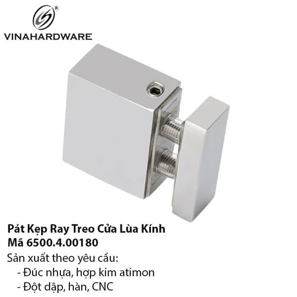 Pát Kẹp Định Vị Thanh Ray Cửa Lùa Kính – Mã 6500.4.00180