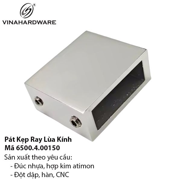 Pát Kẹp Ray Lùa Kính Inox Bóng 6500.4.00150