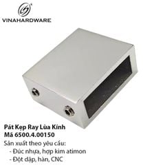 Pát Kẹp Ray Lùa Kính Inox Bóng 6500.4.00150