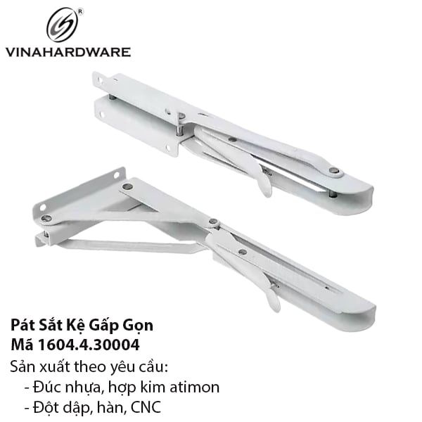 Bộ Pát Kệ Gấp Gọn Sơn Trắng - Mã 1604.4.30004