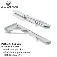 Bộ Pát Kệ Gấp Gọn Sơn Trắng - Mã 1604.4.30004