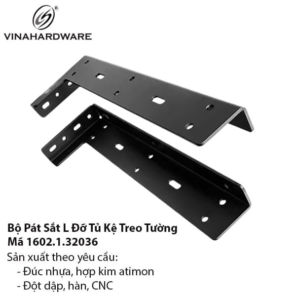Pát Sắt L Đỡ Kệ Treo Tường - 1602.1.32036