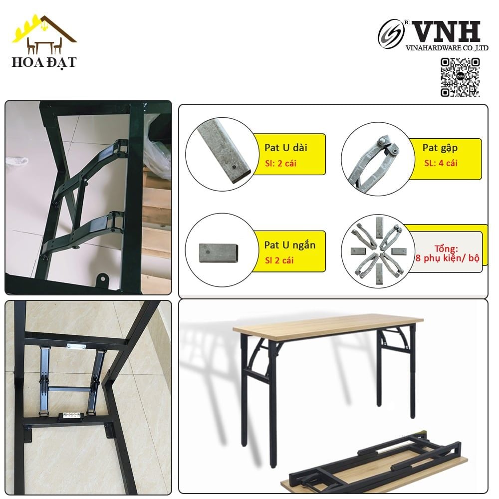 Pát Sắt Gấp Gọn 1602.1.10280 – Giải Pháp Thi Công Bàn Gấp Nhanh Gọn