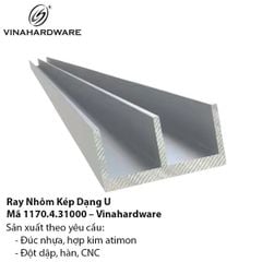 Ray nhôm kép chữ U - Mã 1170.4.31000