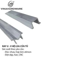 RAY NHÔM CỬA LÙA TREO RÃNH U – V