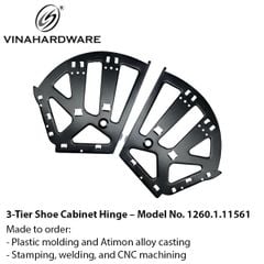 Bản lề tủ giày loại 3 tầng - Mã 1260.1.11561