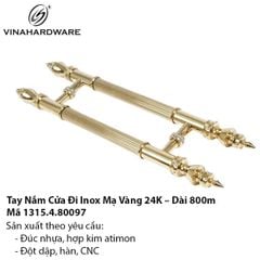 Tay Nắm Cửa Mạ Vàng 800mm – Đẳng Cấp Cho Cửa Chính