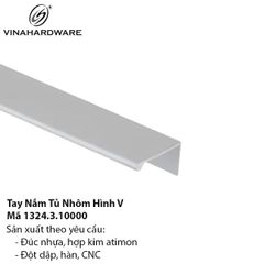 Tay Nắm Tủ Nhôm Hình V – Mã 1324.3.10000